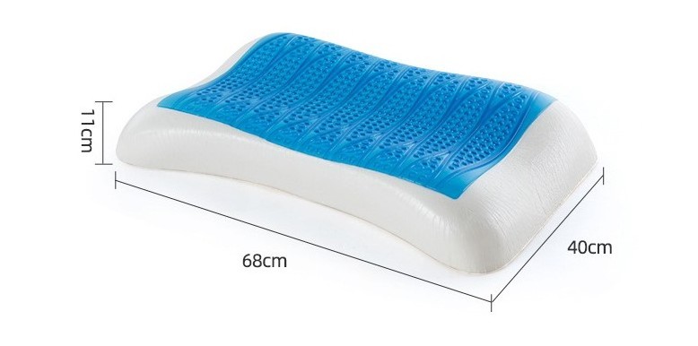 High Quality Neck Gel Slow Rebound Pillow Customized Cervical Contour Pillow Memory Foam Orthopedic Gel Pillow