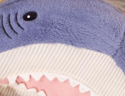 Cute Sleeping Shark Shape Padded Cat Mat Cozy Cat Bed Warm Small Pet Dog Calming Pet Sofa Mat Bed