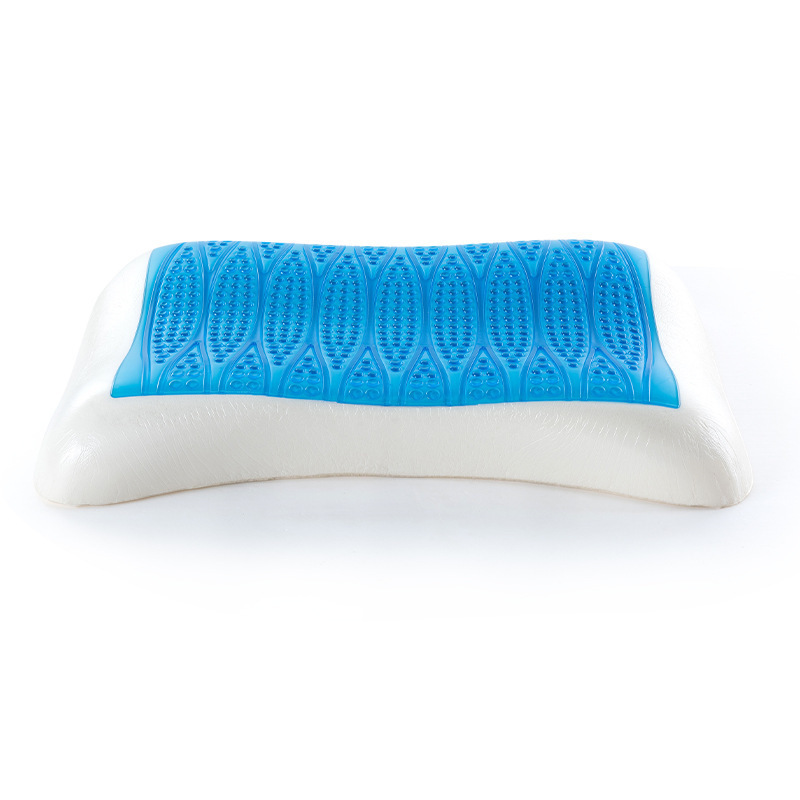 High Quality Neck Gel Slow Rebound Pillow Customized Cervical Contour Pillow Memory Foam Orthopedic Gel Pillow