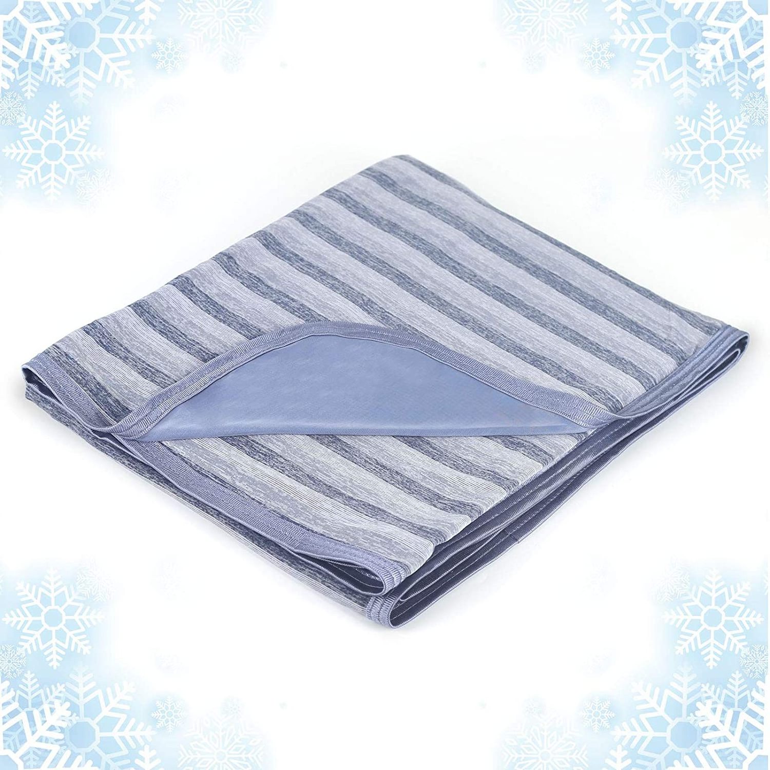 Reversible Lightweight Breathable Throw Nylon Cooling Throw Blanket Cooling Blanket Absorbs Heat Cooling Blanket