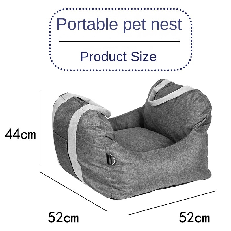 Creative portable car kennel portable kennel front and rear row car pet nest dog cat cat outdoor kennel