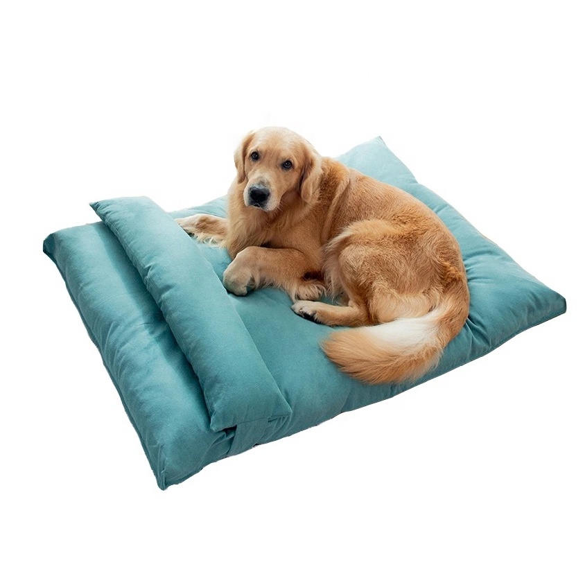 Washable Pet Sofa Bed Luxury Non Slip Dog Sofa Beds Durable Firm Design Pet Beds with Pillow