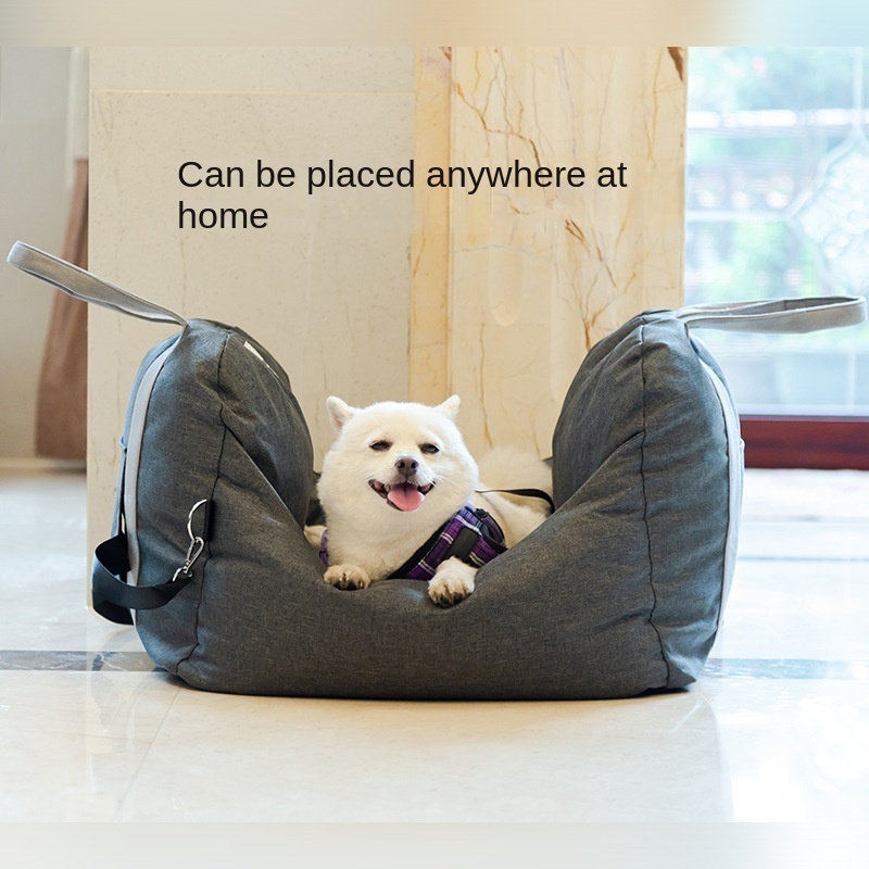 Creative portable car kennel portable kennel front and rear row car pet nest dog cat cat outdoor kennel