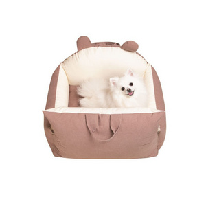 High Quality Design Travel Booster Seat Bag For Dog Car Cat cover removable Carrier Bed Soft Pet Seat