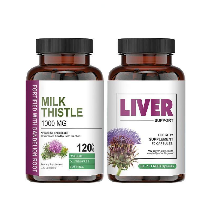 Milk Thistle Dietary Supplement Powder Wild-Cultivated for Immune Response Support Liver Protein Synthesis Detox & Replenishment