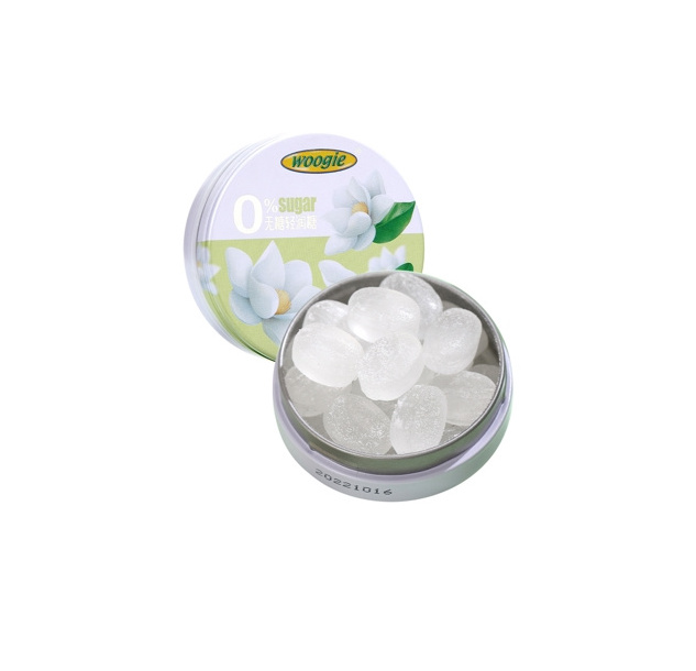 Sugar-Free Fruity Mint Candy Light Moistening Ball-Shaped Breath Freshener Strong Cool Hard Snacks in Iron Gift Box