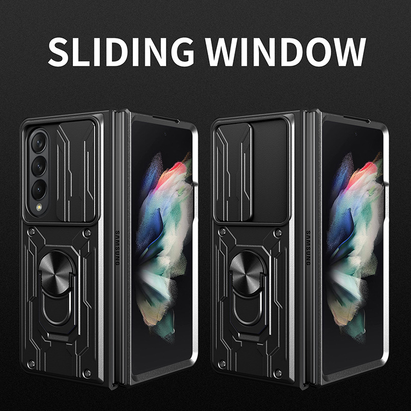 New Sliding Camera Lens Protector Shockproof Phone Case For Samsung Galaxy Z Fold 4