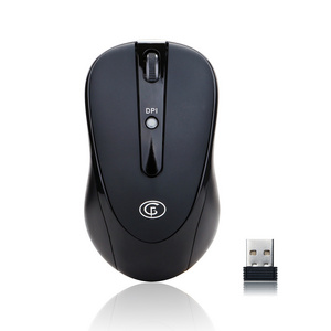 Wholesale DPI1600 ergonomic standard computer 3D USB  optical cheap wireless mouse for office home