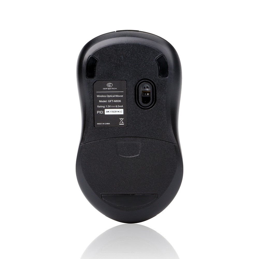 Wholesale DPI1600 ergonomic standard computer 3D USB  optical cheap wireless mouse for office home