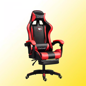 factory in stock Gaming Chair Office Desk Chair with Massage Armchair PU Leather PC Gamer Chairs with Retractable Footrest