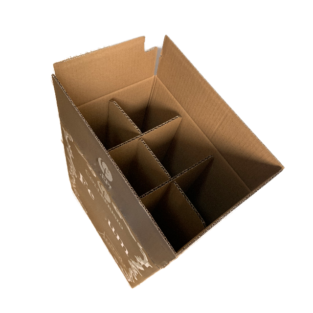 Factory Wholesale Shipping Carton Beer Wine Corrugated Box Packaging