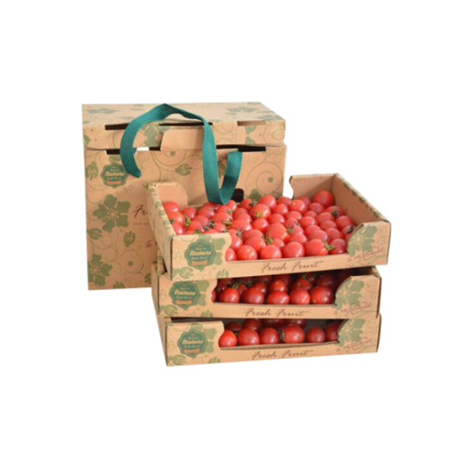 Custom Vegetable Fruit Tomato Packing Corrugated Carton Box