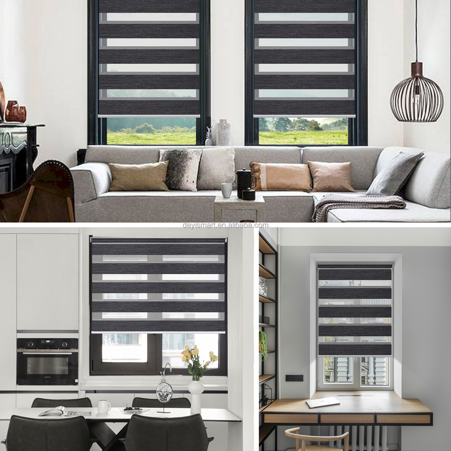 American Zebra Fabric Foshan Smart Blinds