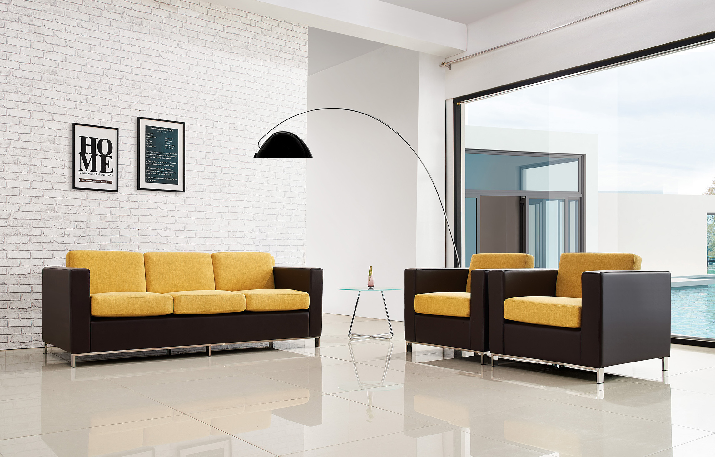 Leisure fabric sofa, Fashionable home sofa set, Deyou Furniture