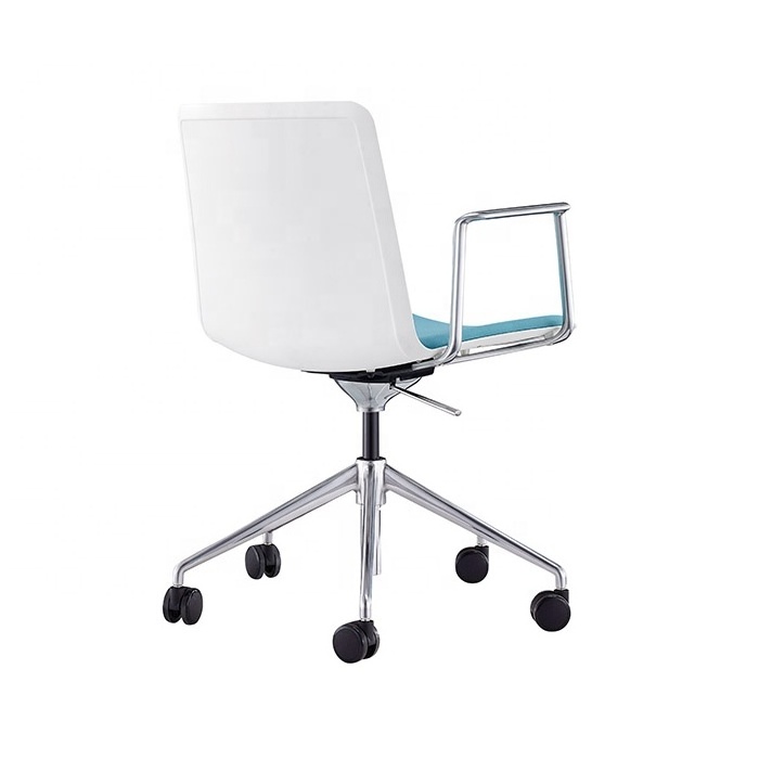 Lift Chair Office Swivel Chair Style  Fixed Aluminum Armrest Height Adjustable Plastic Office Chair