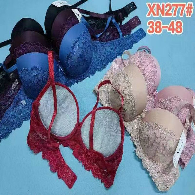 1.15 Dollar Model VK006 Size 36-44 Stock Ready Ship Lace Material Big Cup Boobs Wired Bra With Many Colors