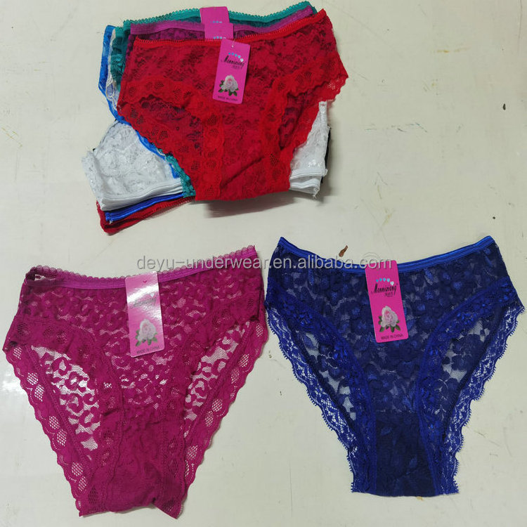 0.2 Dollars Model NK056 Women's Underwear Transparent Lace Underwear Women's Lace Panties Thong With Many Colors