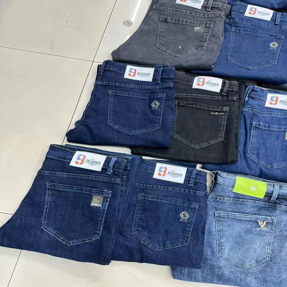 4.85 Dollar Model DZL111 Size 29-40 Jeans Long Length Regular Fashion Men Denim Jeans Pants With Different Patterns