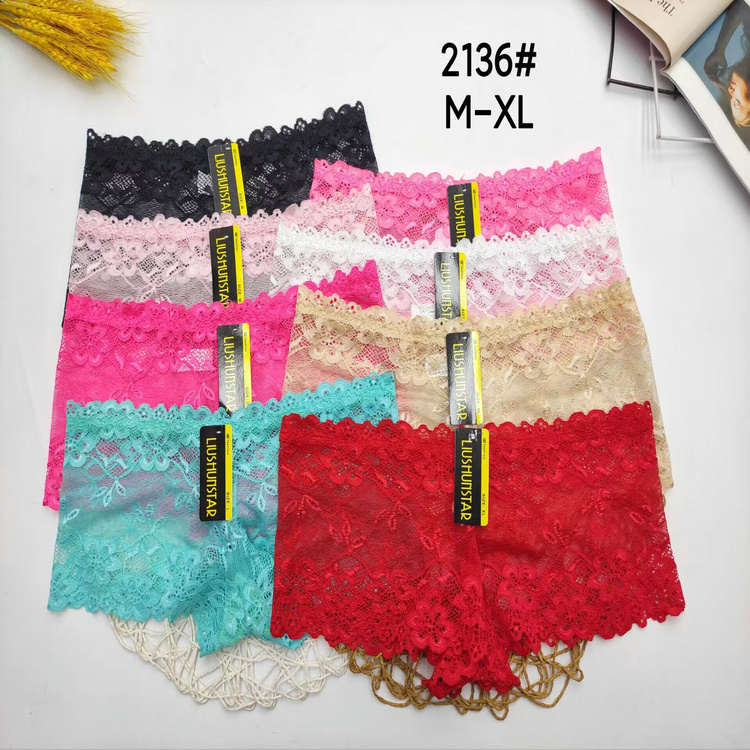 0.34 Dollar Model LAS051 Waist M-XL Ready Ship Transparent Lace Teen Girl Underwear With All Colors