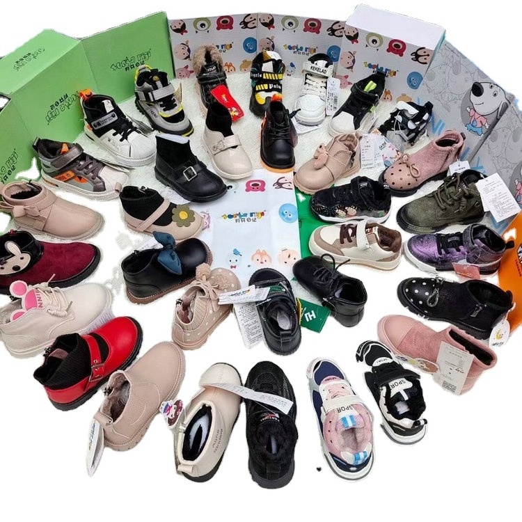 3.0 Dollar Model LLY021 Size 15-26 Wholesale Comfortable Cute Styles For Children Stock School Shoes