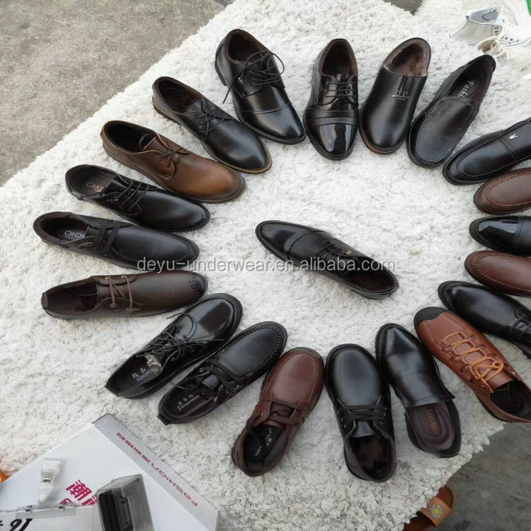 4.5 Dollars XL48-007 Series Size 38-44 Wholesale Stock Ready Mix Styles Mix Size PU men's dress shoes