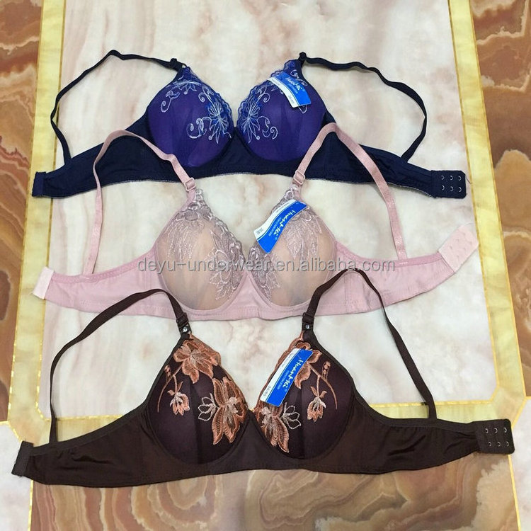 0.75 Dollar Model JL012 Size 34-38 Stock Ready No Wire Push Up 38 Bra Size Images With Flower Prints