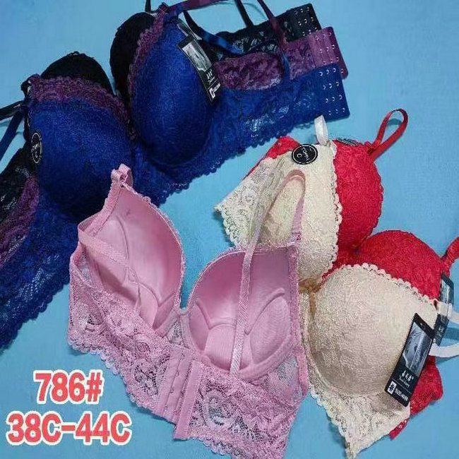 1.15 Dollar Model VK006 Size 36-44 Stock Ready Ship Lace Material Big Cup Boobs Wired Bra With Many Colors