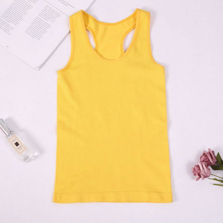 0.79 Dollar Model XSY004 Size Free Women's Sleeveless Polyester Custom Women Tank Top With Many Colors