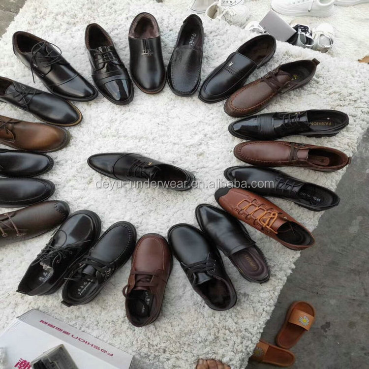 4.5 Dollars XL48-007 Series Size 38-44 Wholesale Stock Ready Mix Styles Mix Size PU men's dress shoes