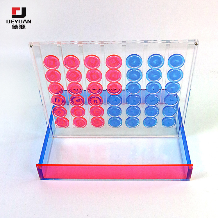 4 in a Row Acrylic Game Board / Acrylic Connect 4 Game