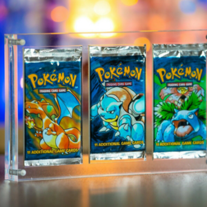 3 Slots Acrylic Pokemon Card Holder for 3 Cards