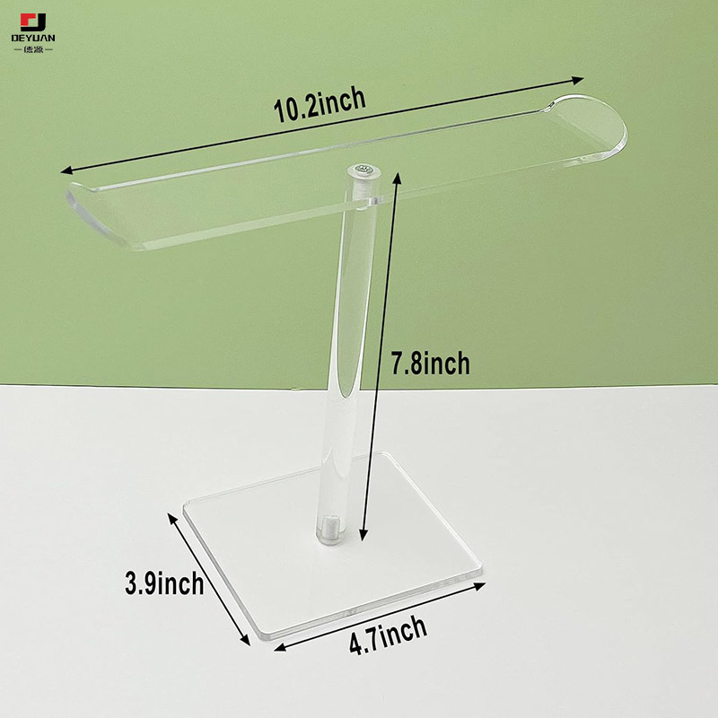 Detachable Clear Acrylic Headband Holder Display Rack for Hair Hoop and Headband Organizer