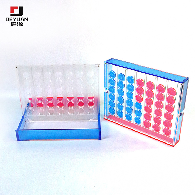 4 in a Row Acrylic Game Board / Acrylic Connect 4 Game