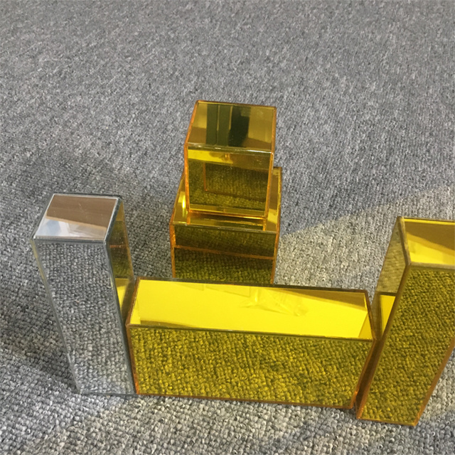 Acrylic Mirror Cube / Mirror Blocks Smooth Edges