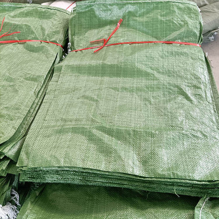 25Kg Construction Sand Green Package Bag Empty Sacks 50Kg PP Woven Sand Bags