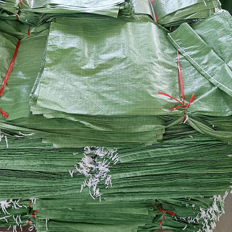 25Kg Construction Sand Green Package Bag Empty Sacks 50Kg PP Woven Sand Bags