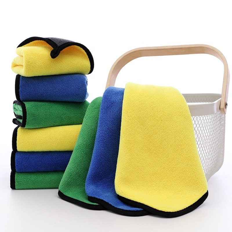 Hot Selling Household Car Dust Cloth Hand Towel Absorbent Dishcloth Kitchen Rag Dish Towel Microfiber Cleaning Cloths