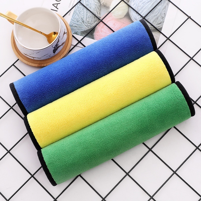 Hot Selling Household Car Dust Cloth Hand Towel Absorbent Dishcloth Kitchen Rag Dish Towel Microfiber Cleaning Cloths