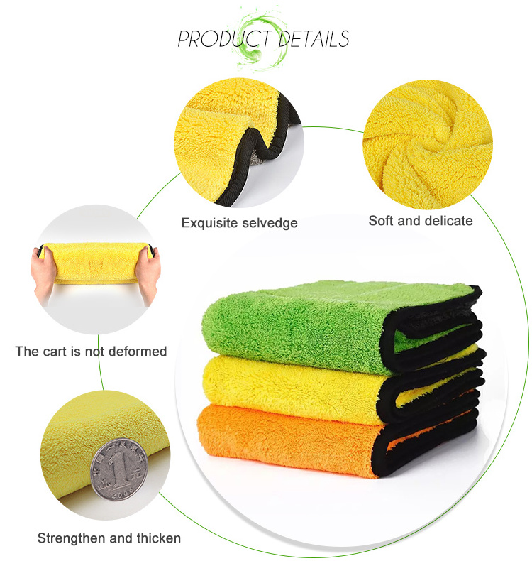 Hot Selling Household Car Dust Cloth Hand Towel Absorbent Dishcloth Kitchen Rag Dish Towel Microfiber Cleaning Cloths