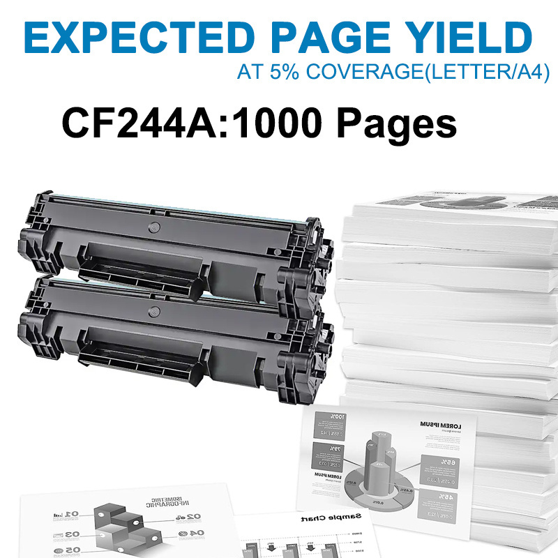 Compatible Laserjet Printer 44A Toner Cartridge CF244A for HP LJ MFP M28/PRO M15