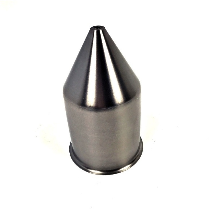 OEM Sheet Metal Fabrication Custom Deep Drawn Stamping Metal Spinning Cone With Shiny Brushed Texture