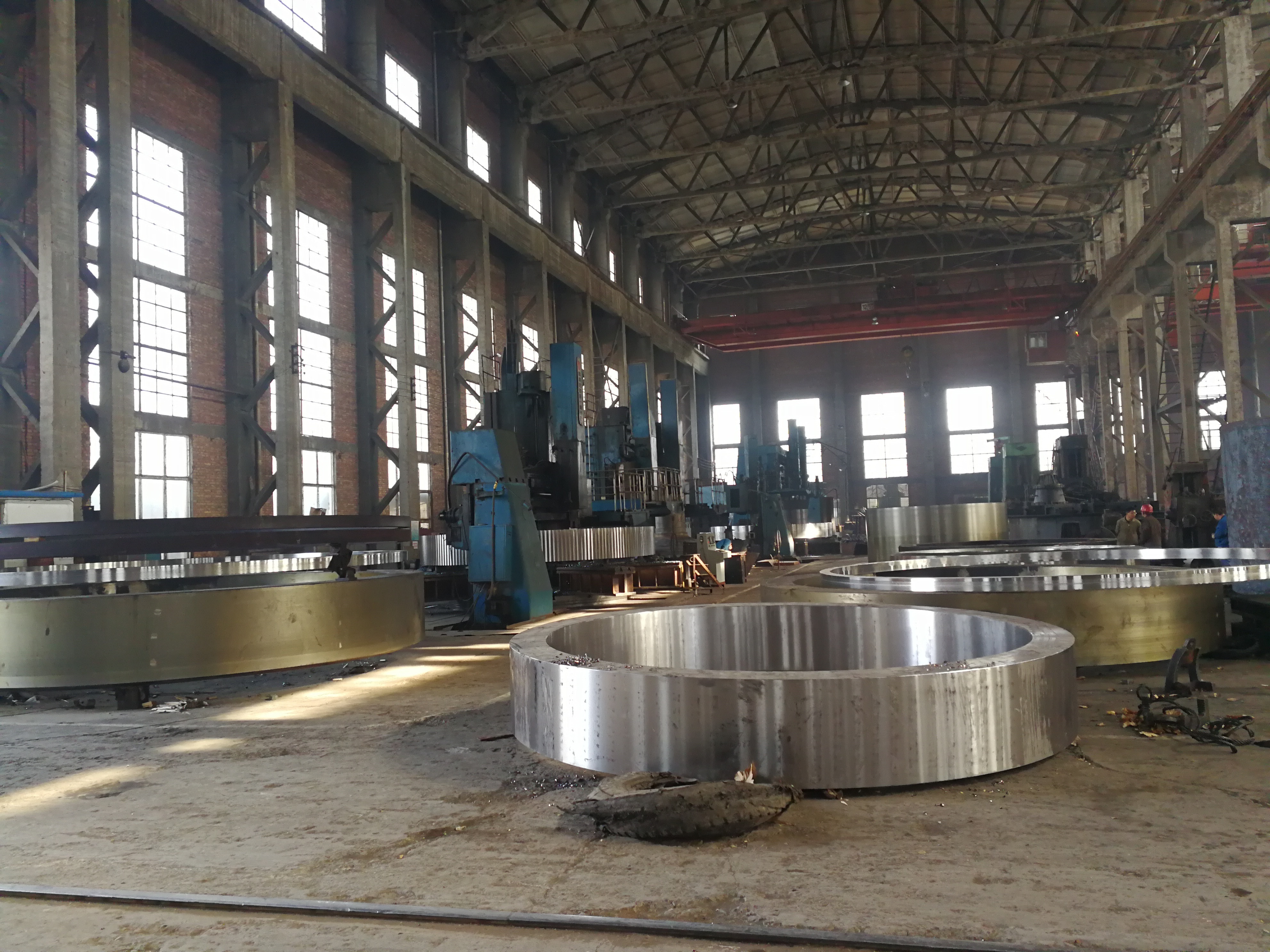 Industrial Electrical Rotary Kiln Cement Composition Production Machine Forged Kiln Tyre For Rotary Kiln