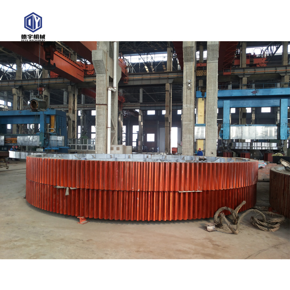 Customized  casting and forging alloy steel  gear ring flywheel rotary dryer girth gear for kiln tyre