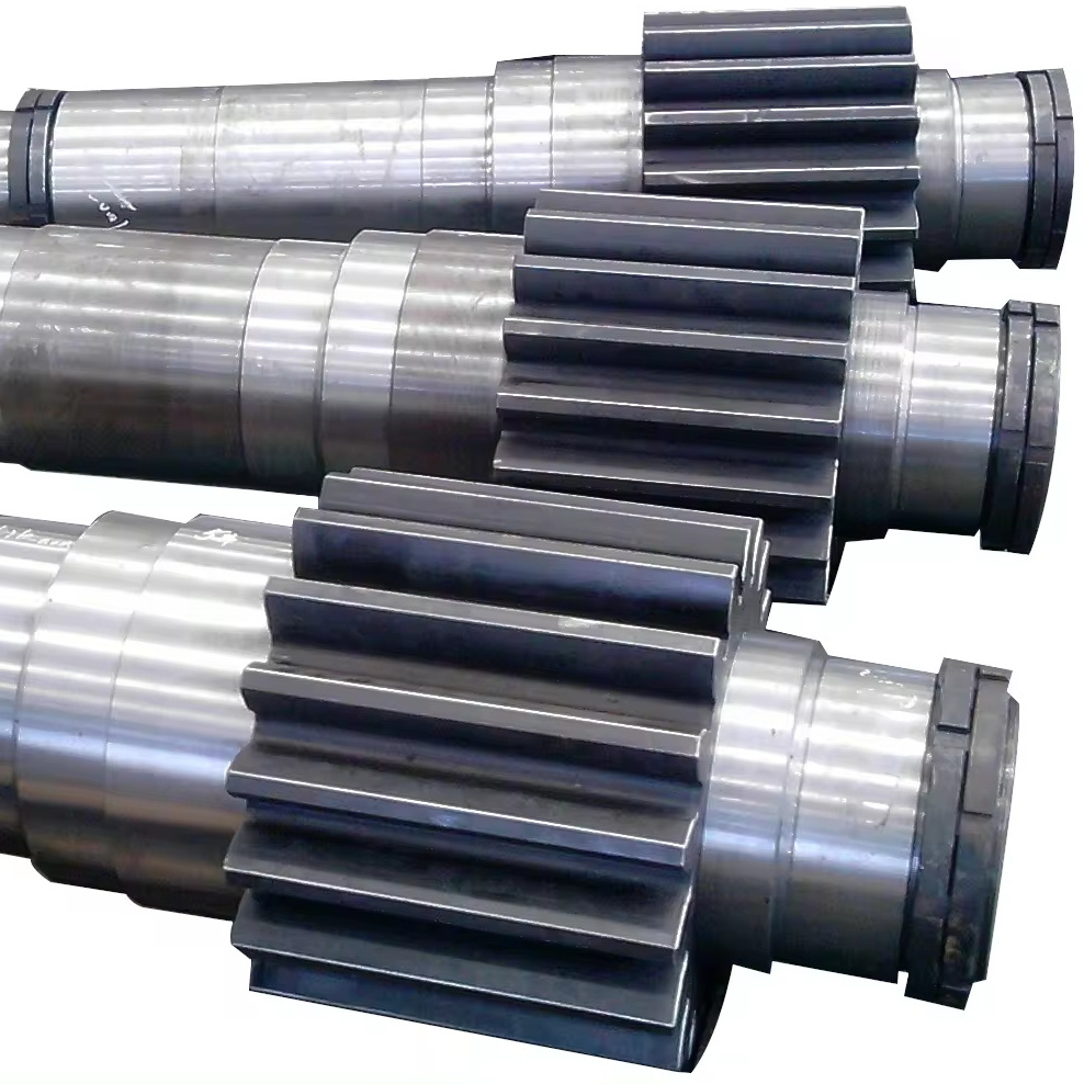 High precious factory customized casting and forging  Alloy steel Spur gear shaft