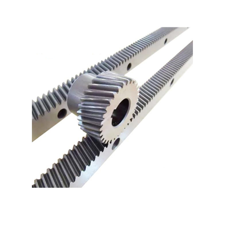 High precision steel cnc helical gear rack and pinion