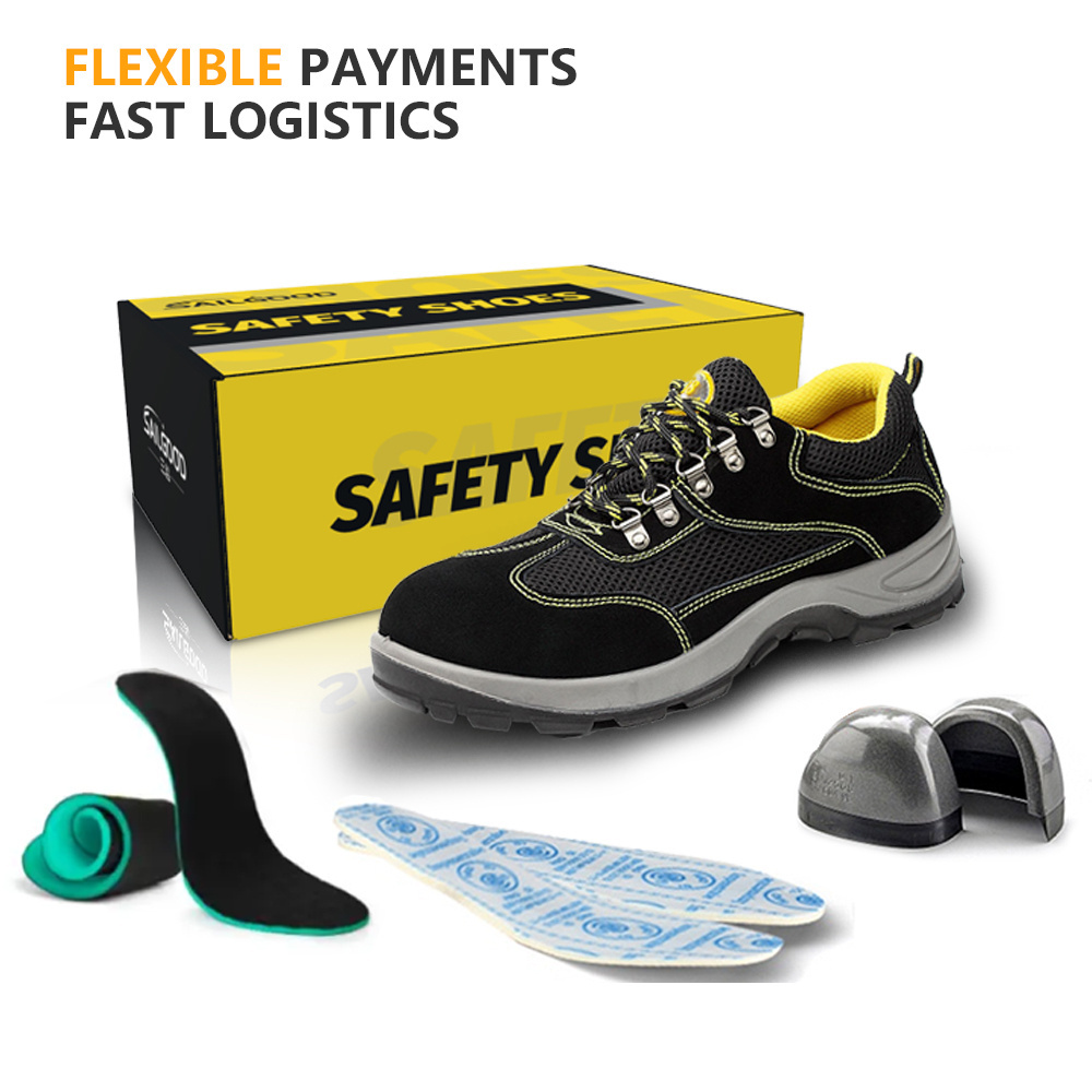 SAILGOOD Safety Shoes Are Customized for Men's Anti-Smashing Anti-Puncture and Wear-Resistant Steel Toe Shoes