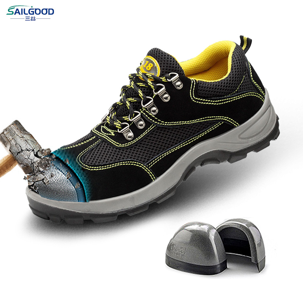 SAILGOOD Safety Shoes Are Customized for Men's Anti-Smashing Anti-Puncture and Wear-Resistant Steel Toe Shoes