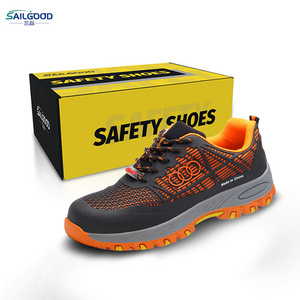 SAILGOOD Factory Wholesale Logo Customization Anti Puncture Insulation Anti Stab Mid Sole Construction Men Shoes