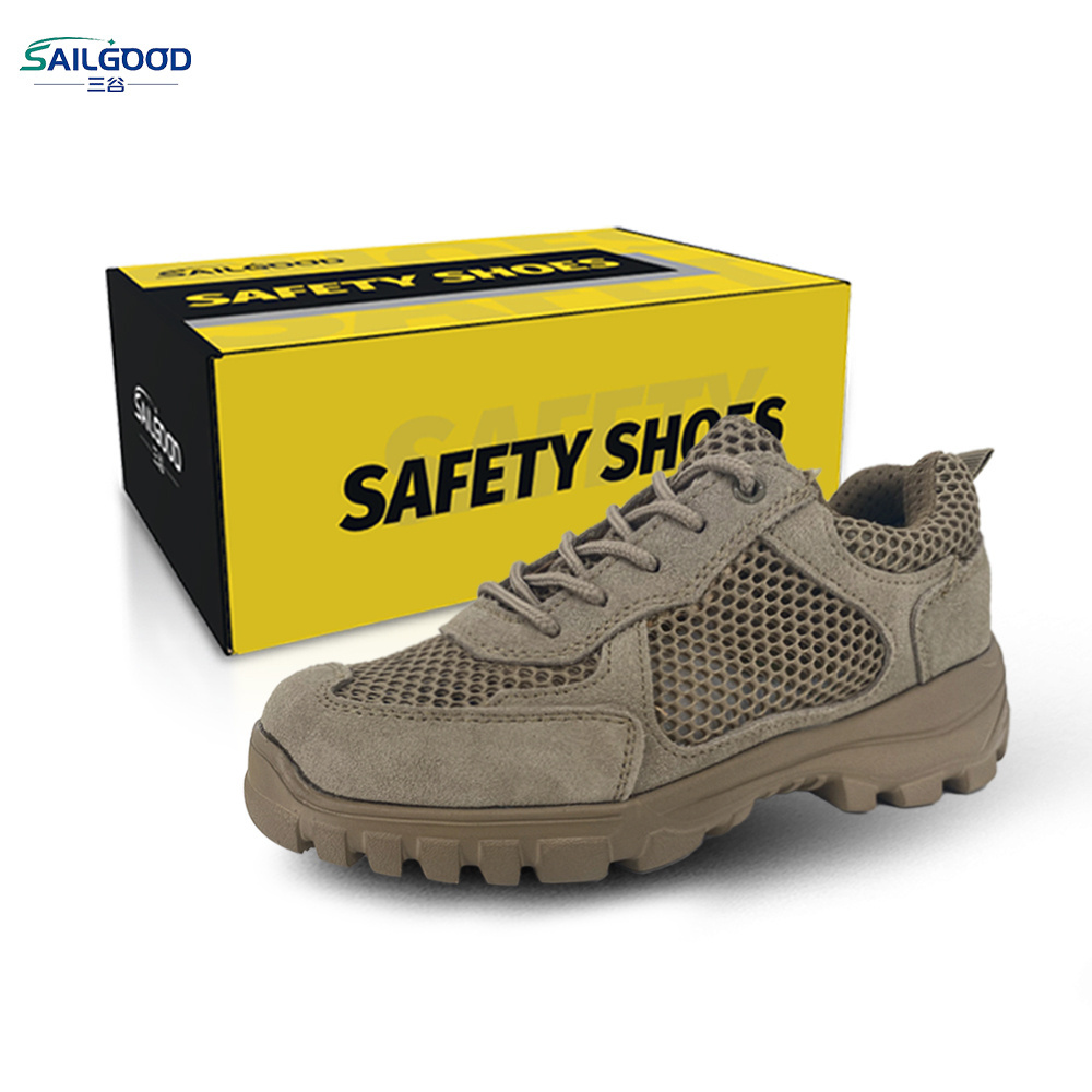 SAILGOOD Steel Toe Boots for Men Fashion Breathable Safety Shoes for Men Composite Toe Lightweight