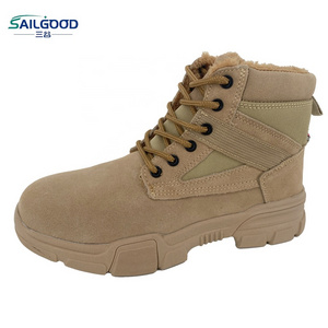 SAILGOOD Super Light Winter Cotton Clamping Anti-Static 6kv Outdoor Safety Boots for Men Anti-Smash